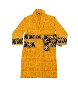 VERSACE 'I LOVE BAROQUE' YELLOW BATHROBE