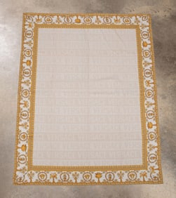 VERSACE 'I LOVE BAROQUE' WHITE WOOL THROW, IN BOX