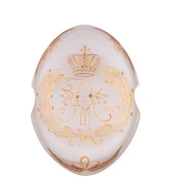 THEO FABERGE 'ALEXANDER III' PAPERWEIGHT, 120/750