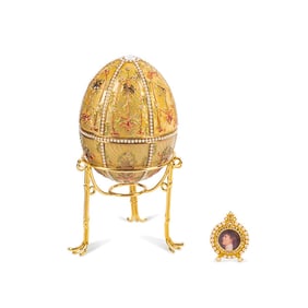 FABERGE 'GATCHINA PALACE' ENAMELED SURPRISE EGG