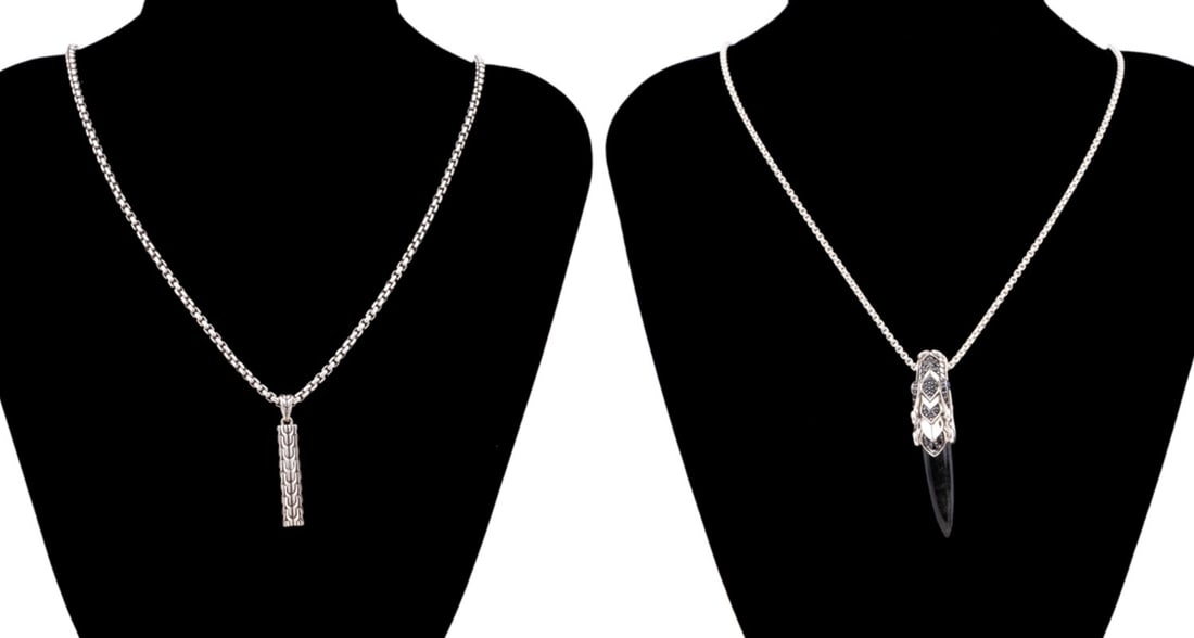 JOHN HARDY DRAGON & CLASSIC PENDANTS WITH CHAINS (1 of 15)