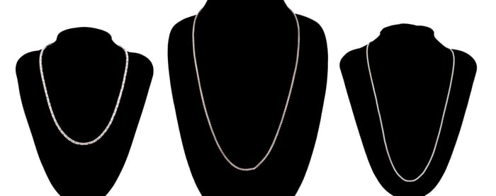 THREE JOHN HARDY SILVER CHAINS, BOX & ROPE