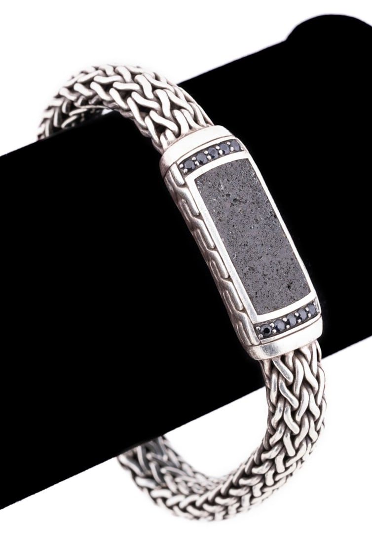 JOHN HARDY MEN'S 'BATU' STERLING BRACELET (1 of 7)