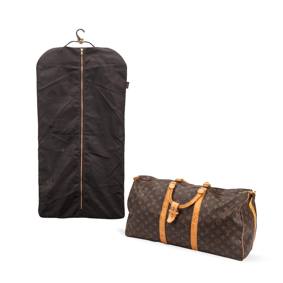 LOUIS VUITTON VINTAGE DUFFLE BAG AND GARMENT BAG (1 of 14)