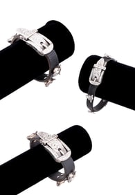 THREE GUCCI 'ANGER FOREST' BRACELETS, STERLING
