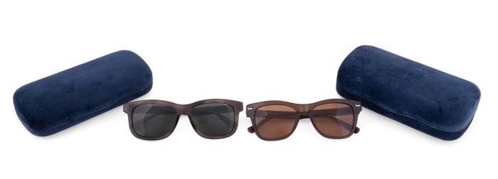 TWO GUCCI SUNGLASSES BROWN