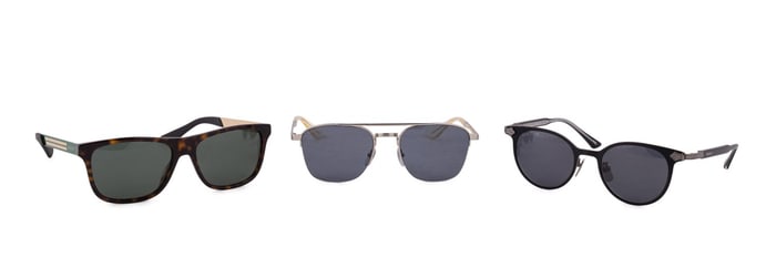 THREE GUCCI SUNGLASSES