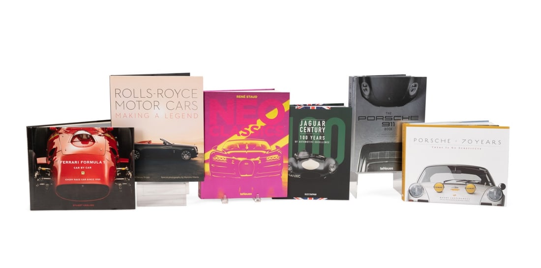 SIX HARDBOUND TABLE TOP CAR ENTHUSIAST BOOKS (1 of 13)