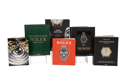 SIX HARDBOUND TABLE TOP WATCH ENTHUSIAST BOOKS