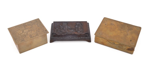 THREE JAPANESE MEIJI SMOKING ACCESSORY BOXES
