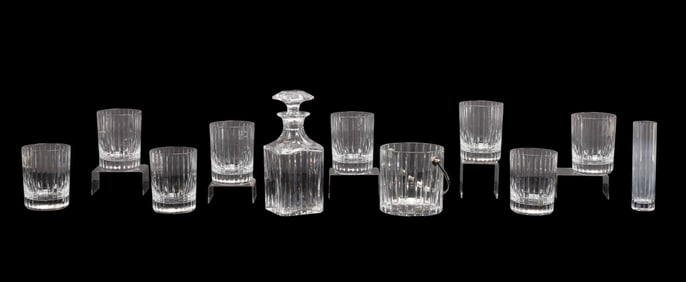 11 PIECE BACCARAT 'HARMONIE' BARWARE COLLECTION