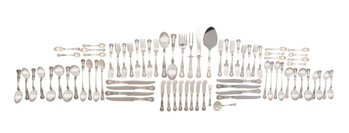 GORHAM 'BUTTERCUP' STERLING FLATWARE FOR 8