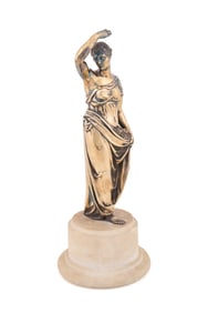 PAUL STORR, FIGURAL SILVER GILT GARNITURE, 1832