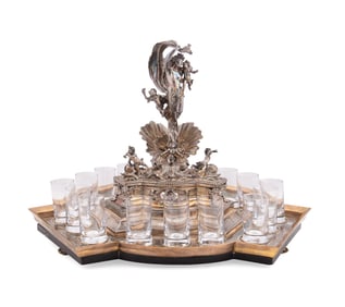 EUGENIO BELLOSIO 900+ SILVER CENTERPIECE, 1897