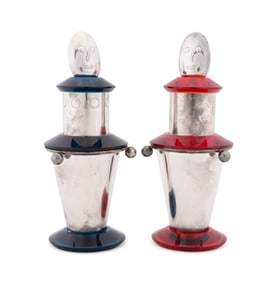 TWO PUIFORCAT 5PC CHILD'S SILVER SETS