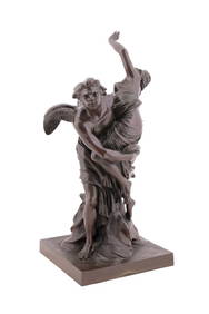 'BOREAS ABDUCTING ORITHYIA', 19TH C. BRONZE (1 of 7)