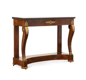 19TH C. RESTORATION MAHOGANY CONSOLE TABLE