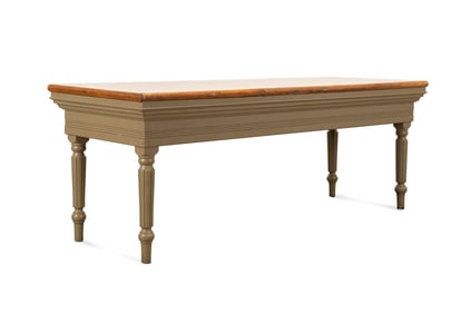 19TH/20TH C. COUNTER HEIGHT FARM TABLE