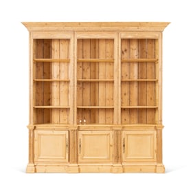 19TH C. OVERSIZED LOUIS XVI STYLE BIBLIOTHEQUE