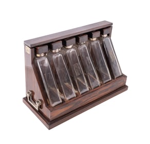 MARCEL GOUPY MACASSAR ART DECO TANTALUS, C. 1930