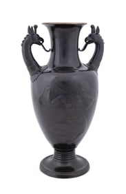 PAUL MANSHIP, 'ORIENTAL DANCER VASE', BRONZE, 1913