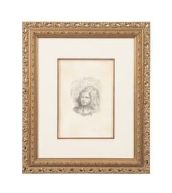 RENOIR 'CLAUDE RENOIR, TOURNE A GAUCHE' C. 1919