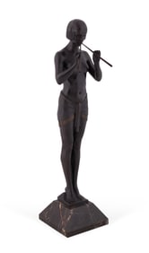 ART DECO WOMAN, BRONZE, AFTER MAX LE VERRIER