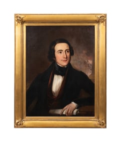 19TH C. ENGLISH SCHOOL, OIL PORTRAIT OF GENTLEMAN