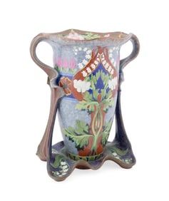 ROYAL BONN JUGENDSTIL FLORAL VASE, C. 1900
