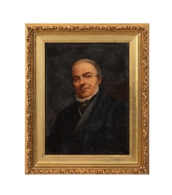 1880 CONTINENTAL SCHOOL, PORTRAIT OF A MAN, O/C