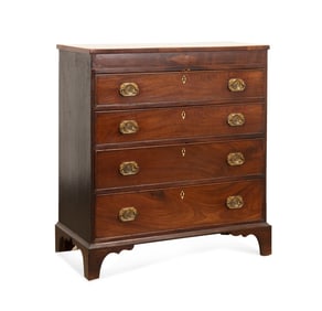18TH/19TH GEORGIAN MAHOGANY 4-DRAWER CHEST