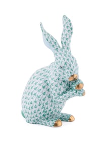 HEREND 'RABBIT' PORCELAIN FIGURE