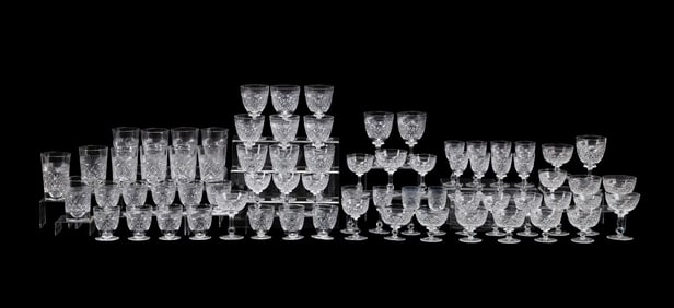 71 PIECE TUDOR CRYSTAL 'HOLBEIN' STEMWARE