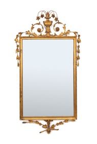 ITALIAN NEOCLASSICAL STYLE GILTWOOD MIRROR