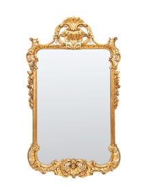 BAROQUE STYLE GILTWOOD MIRROR