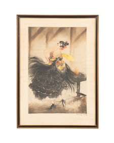 LOUIS ICART 'CARMEN FLAMENCO' ETCHING, C. 1927