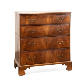 18TH/19TH C. AMERICAN CHIPPENDALE MAHOGANY CHEST