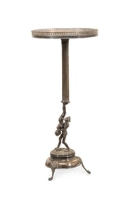 SILVERPLATED ACROBATS ACCENT TABLE
