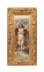 FRENCH SCHOOL 'HIVER' ALLEGORICAL SEASON O/C