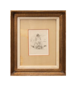 WHISTLER, 'THE DRAPED FIGURE, SEATED' C. 1893