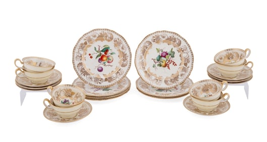 SPODE FOR TIFFANY & CO. DESSERT SERVICE FOR 7