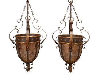 PAIR OF FINE ARTS LAMPS CASTILE LANTERNS