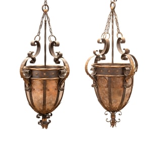 PAIR OF FINE ARTS LAMPS CASTILE LANTERNS