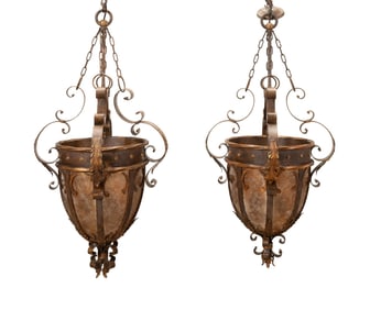 PAIR OF FINE ARTS LAMPS CASTILE LANTERNS
