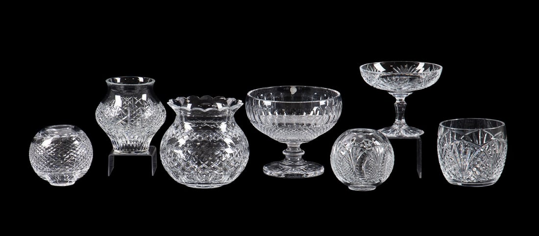 7 PIECES OF WATERFORD CRYSTAL TABLE ARTICLES (1 of 13)