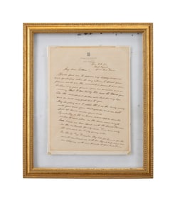 FELIX VON LUCKNER HANDWRITTEN & SIGNED LETTER