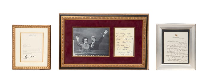 GEORGE W. BUSH AND GERALD R. FORD SIGNED LETTERS