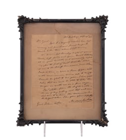 ANDREW JACKSON LETTER TO GENERAL JOHN R. COFFEE
