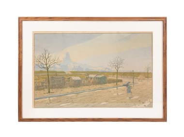 HENRI RIVIERE LITHOGRAPH, 'LES FORTIFICATIONS'