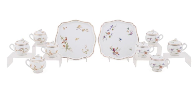 10PC RICHARD GINORI "ORIENTE" PORCELAIN SET